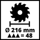 Ingleteadora Telescopica Classic 200mm/8" 1600W TC-SM 216 - Einhell