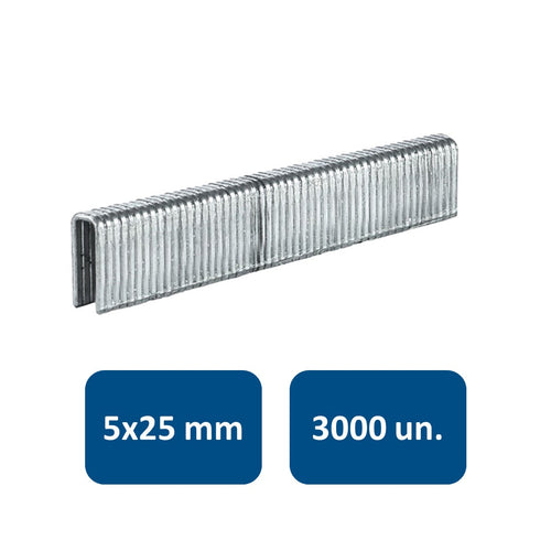 Grapas DTA 25/2 3000un 5x25mm - Einhell