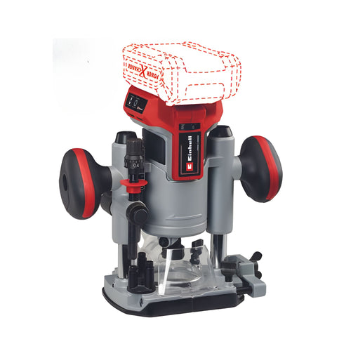 Fresadora Recortadora inalambrica 18V sin bateria PXC TP-RO 18 Set Li BL - Solo - Einhell