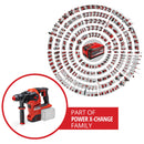 Rotomartillo Inalambrico 2x18V sin baterias PXC HEROCCO 36/28 - Einhell