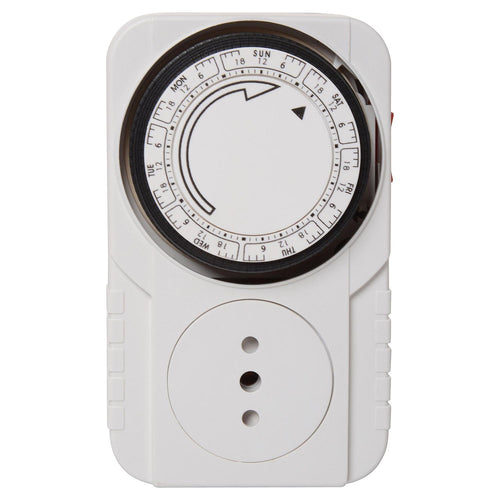 Timer Analogo Enchufable Semanal Manual Mecanico