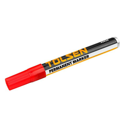 Marcador Permanente Rojo - Tolsen