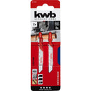 Hojas de sierra caladora para metal TE118B (Diente 2mm) 2un. - KWB