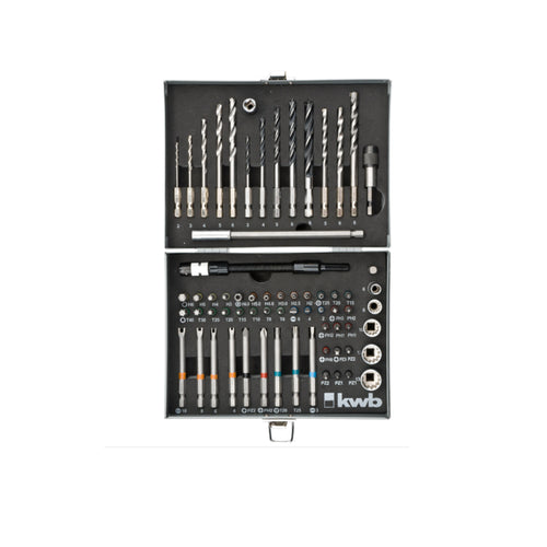 Puntas, dados, brocas y adaptadores para taladro Set 67un - KWB