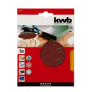 Discos Lijas Velcro 8 Perforaciones 5" / 125mm Grano 40 5un - KWB