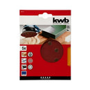 Discos Lijas Velcro 8 Perforaciones 5" / 125mm Grano 120 5un - KWB