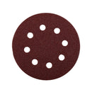 Discos Lijas Velcro 8 Perforaciones 5" / 125mm Grano 120 5un - KWB