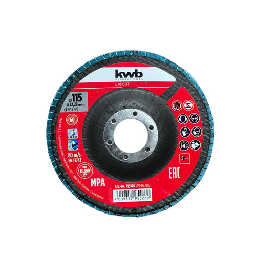 Disco Traslapado Cut-fix 4.1/2" Grano 60 - KWB