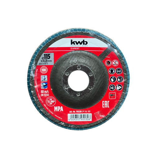 Disco Traslapado Cut-fix 4.1/2" Grano 100 - KWB