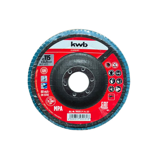 Disco Traslapado Cut-fix 4.1/2" Grano 120 - KWB
