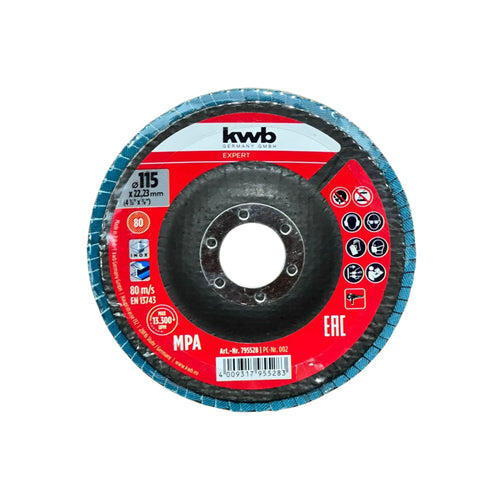Disco Traslapado Cut-fix 4.1/2" Grano 80 - KWB