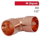 Codo Cobre So 1/2" 1U