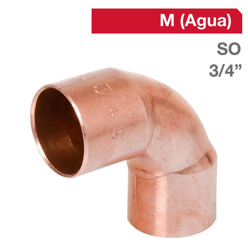 Codo Cobre So 3/4" 1U