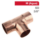 Tee Cobre So 3/8" 1U