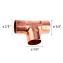 Tee Cobre So 3/8" 1U