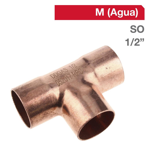 Tee Cobre So 1/2" 1U