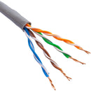 Cable Utp Categoria 5E Unifilar Gris Metro Lineal