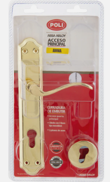 Cerradura Embutida Anna B40 Acceso 1/2 izquierda Bronce