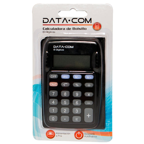 Calculadora Bolsillo Negra C900 Pila 8 Dígitos