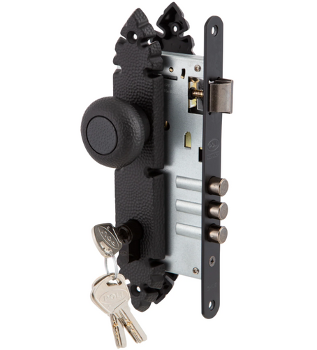 Cerradura Embutida Pomo Rústica B60 Acceso Exterior Fijo