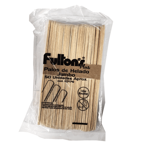 Palos De Helado Natural Jumbo 50 Un