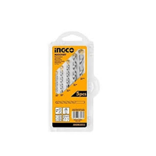 Set Brocas Para Concreto 5 Piezas 4-10Mm Ingco Akdb3055