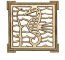 Rejilla Pileta Cuadrada 100mm Bronce