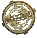Rejilla Pileta Redonda 150mm Bronce