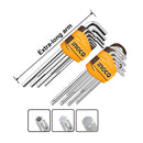 SET LLAVES ALLEN/TORX INDUSTRIAL 18 PIEZAS 1.5-10MM/T10-50 INGCO HHKSET0181