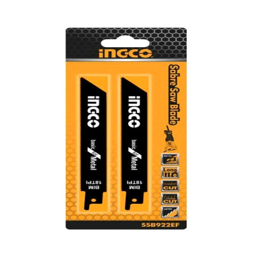 Set Hojas De Sierra Sable Para Metal 2 Piezas Ingco Ssb922Ef