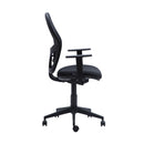 Silla Escritorio Q3 Ergonomica Respaldo Alto Con Brazo Negro
