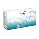 Ampolletas Led E27 luz fria 6500K 9W Kit 4un - Macrotel