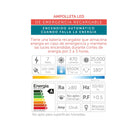 Ampolleta Led de emergencia E27 luz fria 6500K con bateria 7W - Macrotel