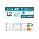 Panel Led Slim Empotrado Cuerpo de Aluminio luz fria 6500K 12W - Macrotel