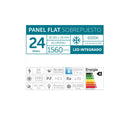 Panel Led Slim Sobrepuesto Cuerpo de Aluminio luz fria 6500K 24W - Macrotel
