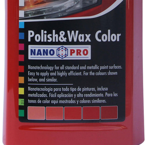 Cera Pulidora Rojo 500 Ml Para Proteccion Y Brillo Automotriz