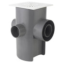 Pileta Pvc 110X75X50X40Mm Blanco / Gris