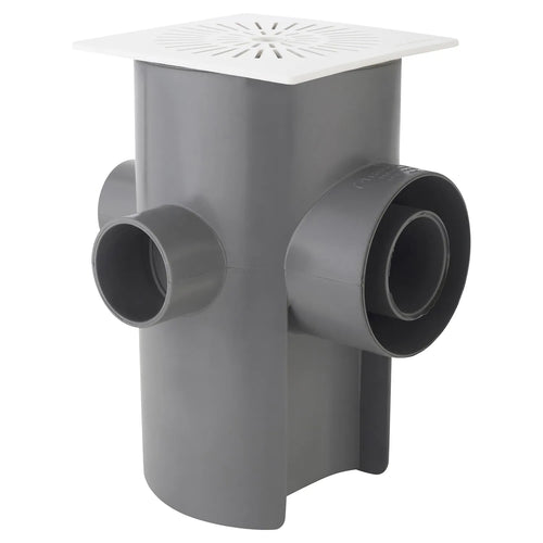 Pileta Pvc 110X75X50X40Mm Blanco / Gris
