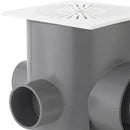 Pileta Pvc 110X75X50X40Mm Blanco / Gris