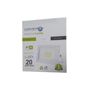 Foco Proyector Luz Blanca 6000K Marco Blanco 20W - Globaltronics