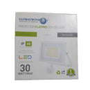 Foco Proyector Luz Blanca 6000K Marco Blanco Sensor de Movimiento 30W - Globaltronics