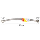 Flexible Agua Me 1/2X30Cm Hihe