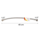 Flexible Agua Me 1/2X40Cm Hihe