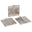 Bisagra de Acero Niquel 3.5" x 3.5" (3 unidades)