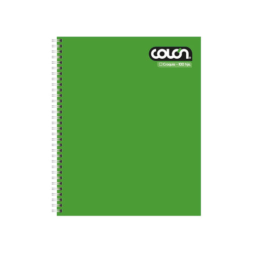 Cuaderno Universitario 100 Hojas Croquis Clasico Liso COLON 