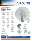 VENTILADOR MURAL AIROLITE V16M6R 16