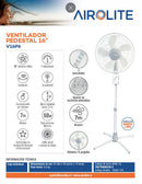 VENTILADOR PEDESTAL AIROLITE V16P6 16