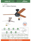 VENTILADOR DE TECHO HUNTER CARRERA 52