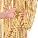 Cortina Holografica Dorado 2.5 Metros 1 Unidad Big Party