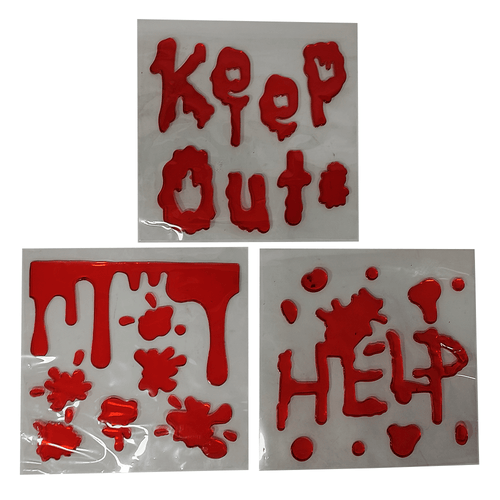Sticker Gel Halloween 20 X 20 Cm Big Party